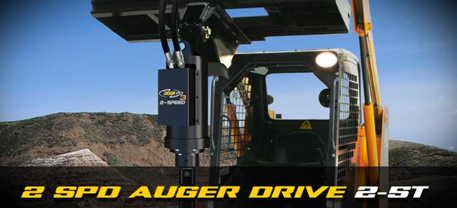 Auger drives: 2 speed for skid steer loaders 2-5 tonnes - Digga Europe